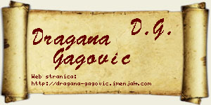 Dragana Gagović vizit kartica